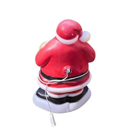 Vintage Santa Claus Light-Up Blow Mold Christmas 18" Gifts Presents Teddy Bear - Picture 3 of 6